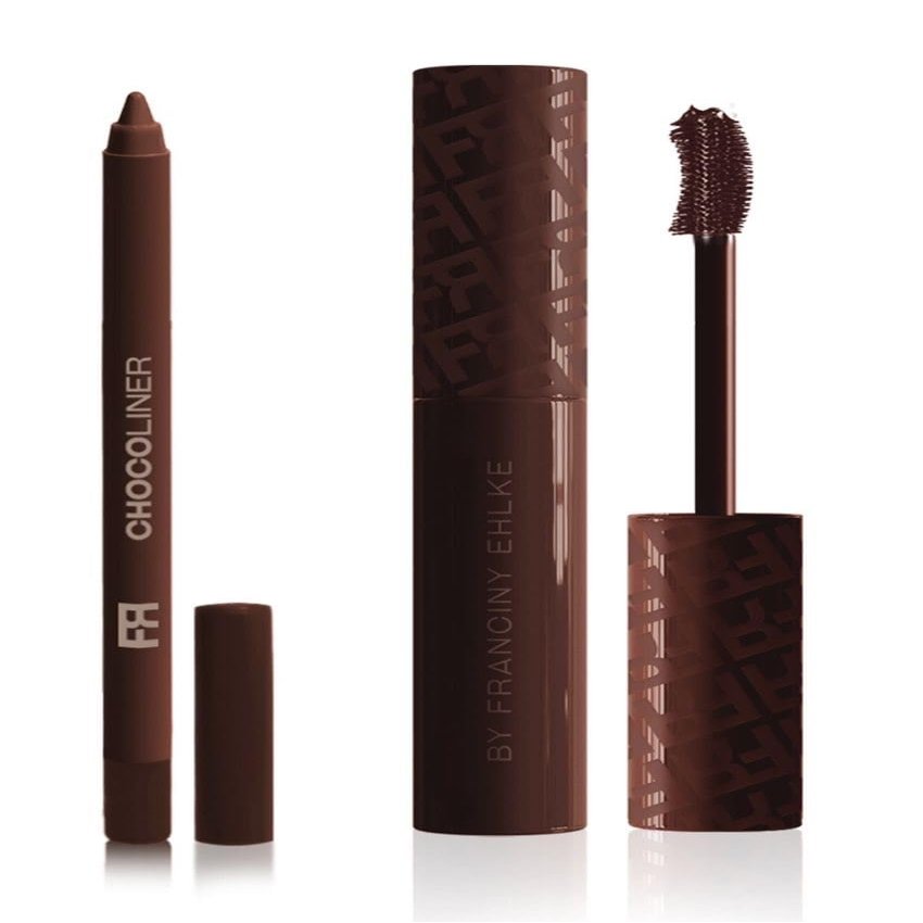 ChocoEyes Lapis E Rimel Kit - Franciny Eh - Beleza E - Eyeliner and Mascara - Brown Mascara and Matching Eyeliner Pencil