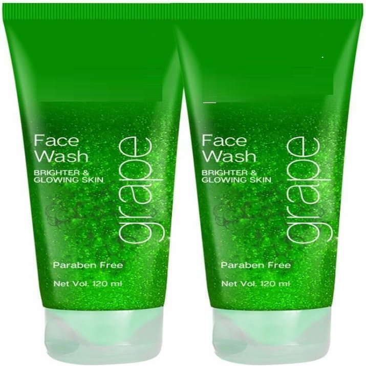 Brightening Face Wash for Glowing Skin, Paraben Free, 120ml, Pack of 2