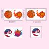 100Pcs Basketball Party Decorations Birthday Party Favors Supplies Accessories Gift Idea Basketball Stickers Suitable For All Of Ages Adult Youth Kids Basketball Temporary Tattoos view 2