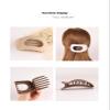 Elliptical Flat Minimalist Hair Clip(Scrubpowder) view 4
