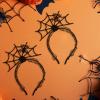 2pcs Halloween Spider Headbands, Spider Web Hair Hoop Festival Headdress Halloween Party Headpiece Masquerade cosplay Costume Accessories for Adults Womens Children view 4