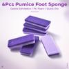 Rolabling 6 Pcs Pumice Stone for Feet Double Sided Foot Callus Remover & Dead Skin Scrubber Gentle Exfoliating Pedicure Tool for Cracked Heels, Soft & Smooth Feet view 2
