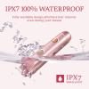 Bikini Trimmer for Women: Electric Razors & Shaver [IPX7 Waterproof] with Dual Heads for Body Pubic Hair - Rechargeable Wet Dry Lady Hair Trimmer 2 in 1 for Underarm Leg Arm Face view 3