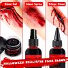 Halloween Fake Blood Makeup Kit 3PCS & Halloween Window Decorations 2PCS Blood Skeletons view 3