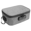 Large Standard Smell Proof Bag with Combination Lock, Water-Resistant file Organizers Conatiner Case for Travel and Home, Medicine Storage Box, Great Gift for Friends, Grey view 1
