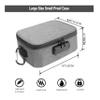 Large Standard Smell Proof Bag with Combination Lock, Water-Resistant file Organizers Conatiner Case for Travel and Home, Medicine Storage Box, Great Gift for Friends, Grey view 3