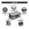 Large Standard Smell Proof Bag with Combination Lock, Water-Resistant file Organizers Conatiner Case for Travel and Home, Medicine Storage Box, Great Gift for Friends, Grey view 4