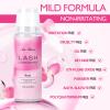 AuReve Eyelash Cleanser Concentrate 100ml Lash Shampoo Concentrate Lash Cleanser Oil-Free Eyelash Extension Shampoo with Salon Home Care -Makes 20 Bottles 60ml Foaming Cleaner, Rose view 2