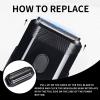 2Pack Replacement Foil Blade Compatible with MANSCAPED The HandymanFoil Blades for Portable Mens Travel Facial Hair Groomer view 3