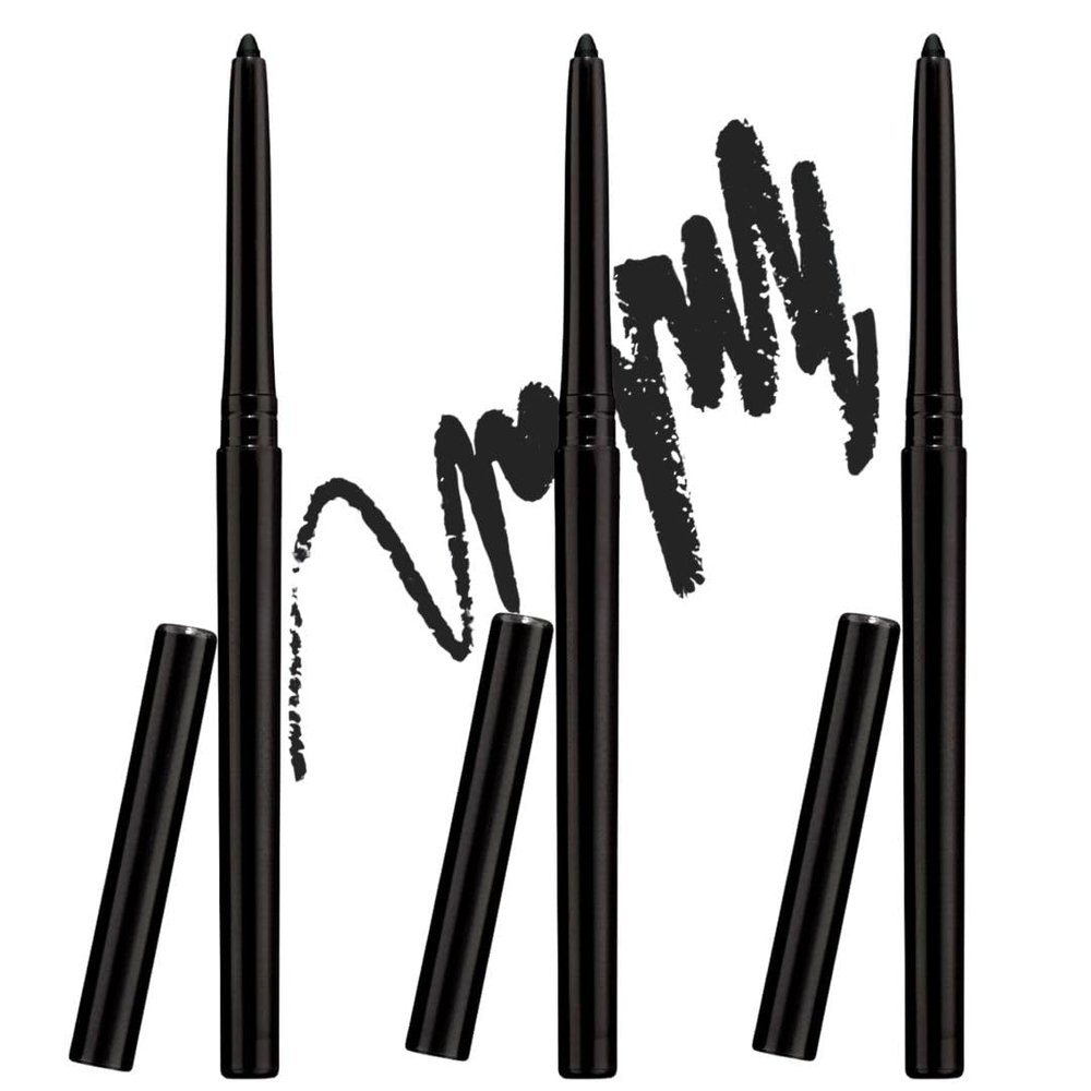 BLACKEST BLACK Eye Liner Glimmer Pencil - PACK OF 3