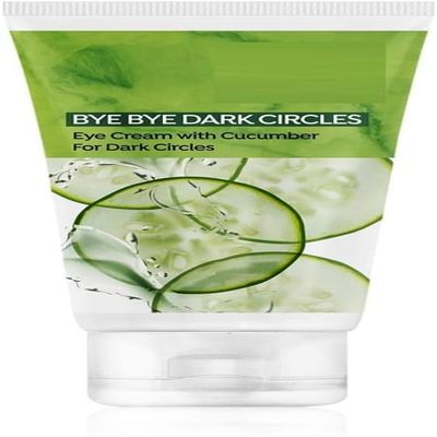 Bye Bye Dark Circles Eye Cream with Cucumber, Almond & Grape Seed Oil, Under Eye Treatment, 60g