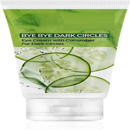 Bye Bye Dark Circles Eye Cream with Cucumber, Almond & Grape Seed Oil, Under Eye Treatment, 60g