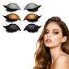 3 Pair Lazy Eye Shadow Eyelash Patch, 2025 New Eyeshadow Eyelash Stickers, 3-in-1 Self-Adhesive Reusable Eyeshadow Eyelash Suitable All Eye Shapes for Daily, Commuting, Dating(Black+Gold+Silver) view 1