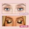 3 Pair Lazy Eye Shadow Eyelash Patch, 2025 New Eyeshadow Eyelash Stickers, 3-in-1 Self-Adhesive Reusable Eyeshadow Eyelash Suitable All Eye Shapes for Daily, Commuting, Dating(Black+Gold+Silver) view 2