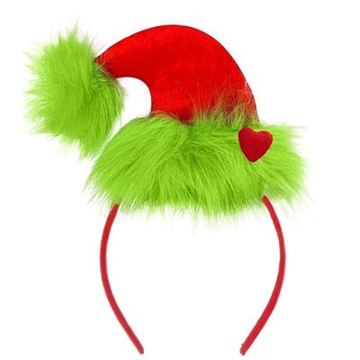 MOHYS Elf Hat Headband Christmas Headband for Xmas Holiday Party Accessory