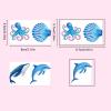 100 PCS Ocean Animal Shark Whale Temporary Tattoos for Kids Super Cute Themed Birthday Party Favors, Supplies, Decorations, Fake Tattoo Stickers view 2