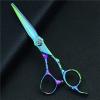 6.0" Shiny Gradient Hairdressing Scissors Barber Thinning Shear Salon Cutting Scissors Haircut Scisor Japanese Pet Dog Grooming(Thinning Scissor) (Cutting Scissor) view 3