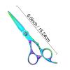 6.0" Shiny Gradient Hairdressing Scissors Barber Thinning Shear Salon Cutting Scissors Haircut Scisor Japanese Pet Dog Grooming(Thinning Scissor) (Cutting Scissor) view 4