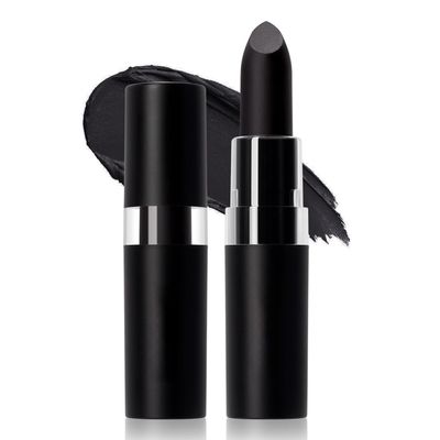 2 Pack Black Face Paint Stick - Eye Black Stick & Goth Lipstick Duo, Waterproof Matte for Sports & Halloween (0.14oz Each), Multi-Use as Face Paint & Eyeliner