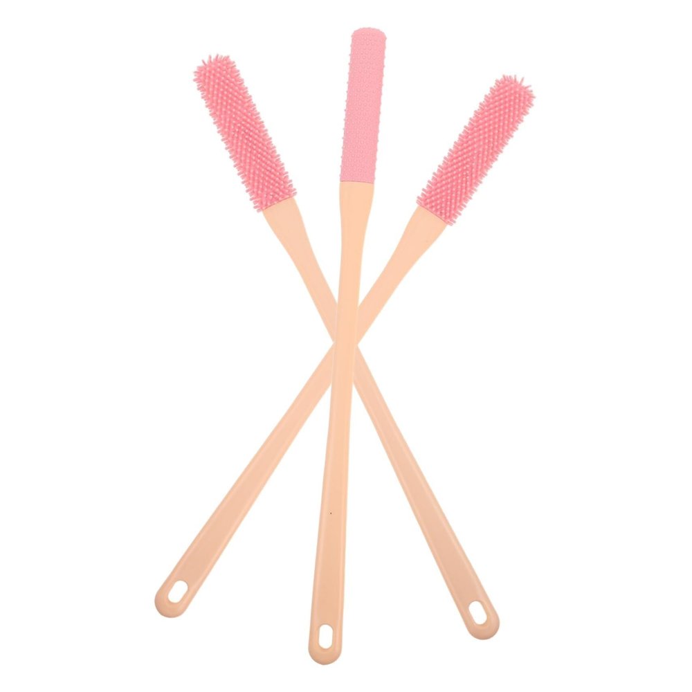 3pcs Toe Cleaning Brush Handheld Anti-Itch Exfoliating Tool for Seniors Gentle Foot Scrubber for Sensitive Skin Compact and Portable Design for Easy Use