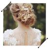 4Pcs Vintage Bridal Hair Pins Set - Gold & Silver Crystal Pearl Hair Clips, Floral Leaf Headpiece for Wedding, Bridesmaids, Women, Girls (1 Comb + 3 Pins) (golden) view 4