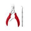 17PCS Pedicure Set kit Ingrown Toenail Trimmer Nail Clippers Cuticle Cutter Pedicure Plier Pedicure Tool,6pcs Set (2pcs Set Red) view 1