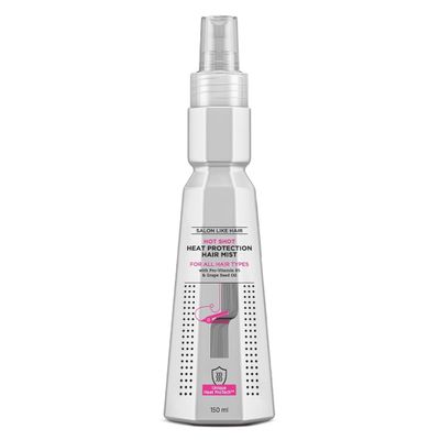 Hot Shot - Heat Protection Hair Mist - 150ml | No Sulphate, No Paraben, No SLS with Grapeseed Oil & Provitamin B5 | Designed for Indian Hair | For Men & Women
