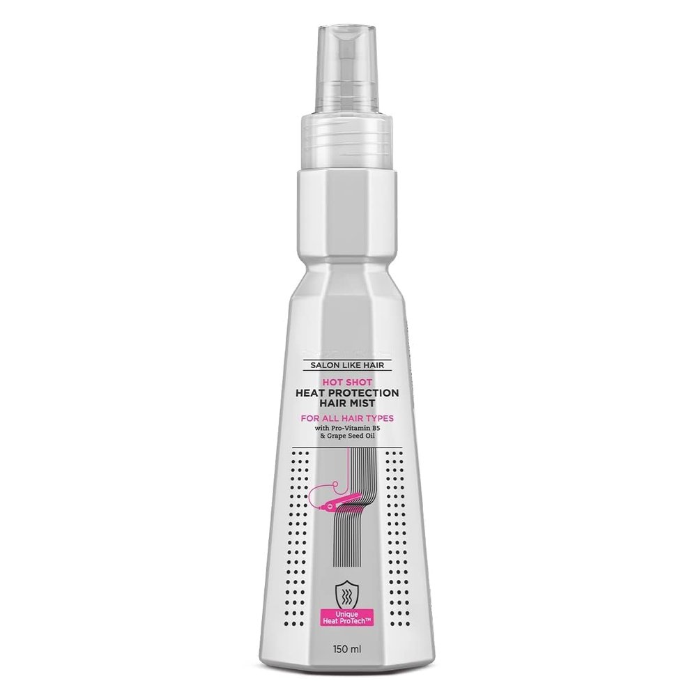 Hot Shot - Heat Protection Hair Mist - 150ml | No Sulphate, No Paraben, No SLS with Grapeseed Oil & Provitamin B5 | Designed for Indian Hair | For Men & Women