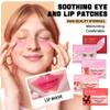 15 Pairs of Under Eye Patches and 15 Packs Lip Masks Gift Set,Nourishing Under Eye Masks Bulk for Dark Circles,Moisturizing Lip Patches,Hydrating Travel Eyemasks and Lipmasks for Women and Men view 2
