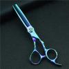 6.0" Shiny Gradient Hairdressing Scissors Barber Thinning Shear Salon Cutting Scissors Haircut Scisor Japanese Pet Dog Grooming(Thinning Scissor) (Thinning Scissor) view 3