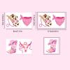 100pcs Cowgirl Temporary Tattoos Birthday Party Decorations, Giddy Up Cowgirl Accessory, Rodeo Western Theme Favor Cartoon Cute Sticker for Kids girl Home Activity view 2