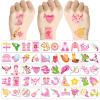 100pcs Cowgirl Temporary Tattoos Birthday Party Decorations, Giddy Up Cowgirl Accessory, Rodeo Western Theme Favor Cartoon Cute Sticker for Kids girl Home Activity view 3