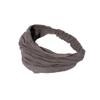 Najia Symbol 100% Linen Hairband Wrap Breathable Sweat Wicking More Comfortable Than Silk for Yoga and Sports Grey view 2