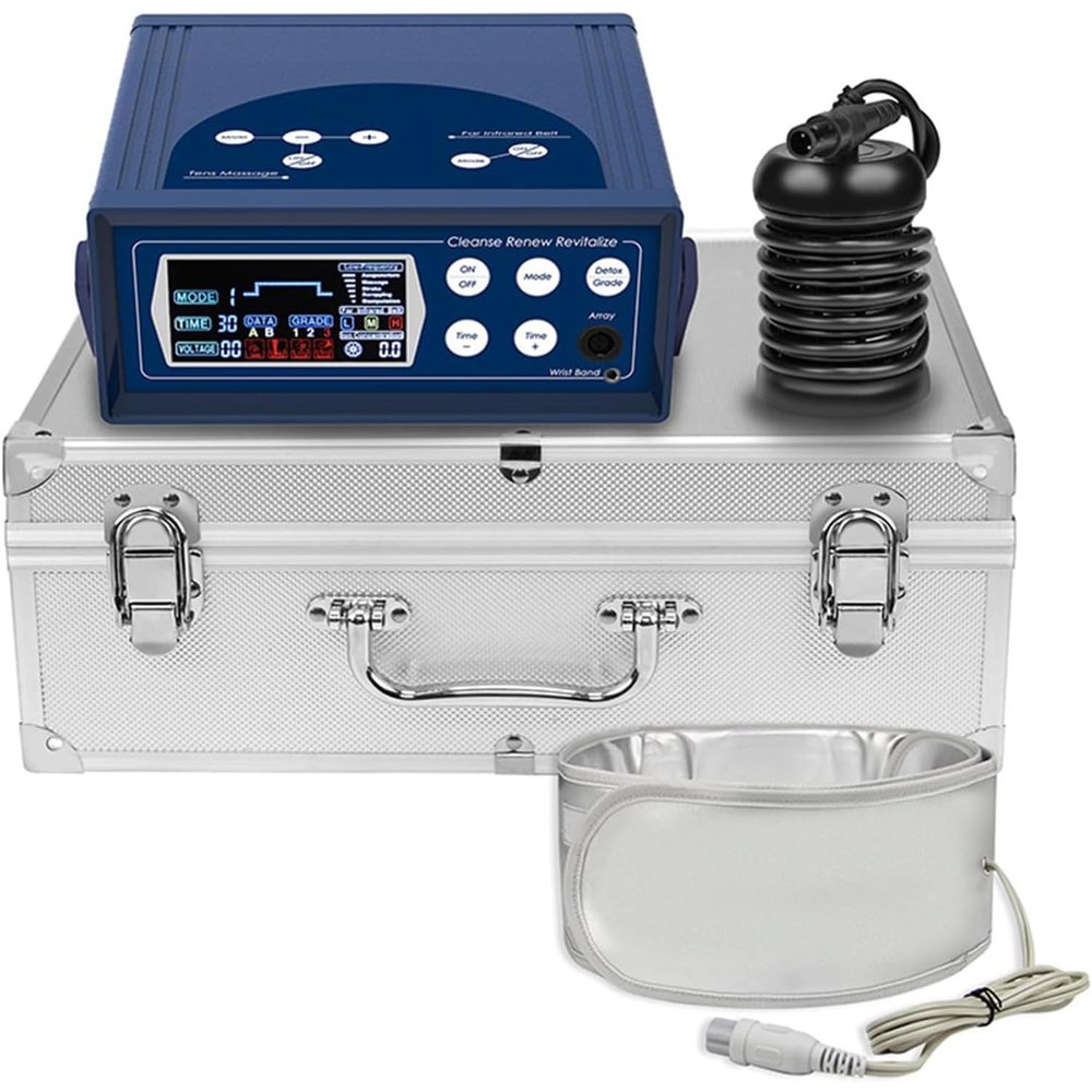 Ionic Foot Bath Detox Machine, Professional Ion Cleanse Foot Bath Spa Ion Spa Chi Cleanse System for Home Beauty Salon Use, 8 Mode Foot Spa Detox, Far Infrared Belt