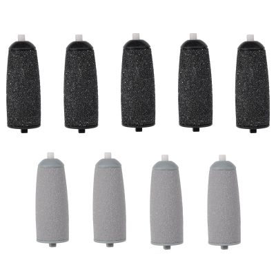 9pcs Pedicure Tool Replacement Head Rollers, 4 Fine Sand and 5 Rough Coarse Sand Electric Feet Foot Grinder Replacement Compatible with Flawless Pedi Haootadiy ZABOUL