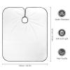 Fashion Salon Barber Cape Professional Hair Cutting Cape with Adjustable Snap Closure White view 2