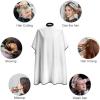 Fashion Salon Barber Cape Professional Hair Cutting Cape with Adjustable Snap Closure White view 3