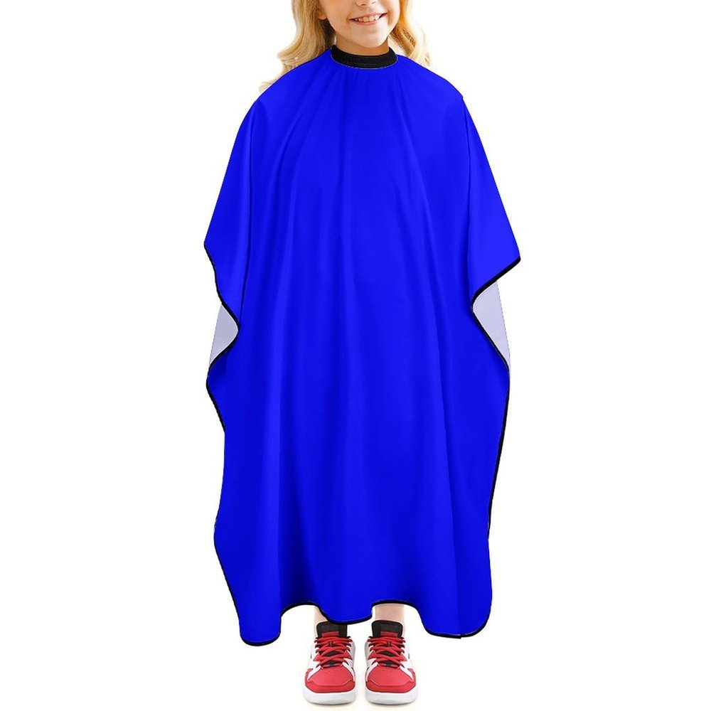 Fashion Hair Cutting Barber Cape, Professional Haircut Salon Cape for Boys and Girls Klein Blue