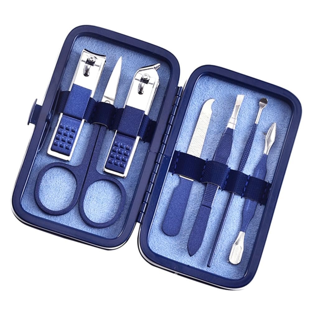 4/7/10/12/15/18pcs Manicure Set Nail Clippers Travel Grooming Kits with Package,12piece Sets (7piece Sets)