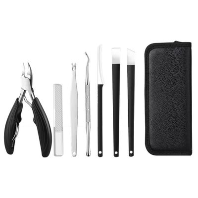 17PCS Pedicure Set kit Ingrown Toenail Trimmer Nail Clippers Cuticle Cutter Pedicure Plier Pedicure Tool,6pcs Set (8pcs Set)