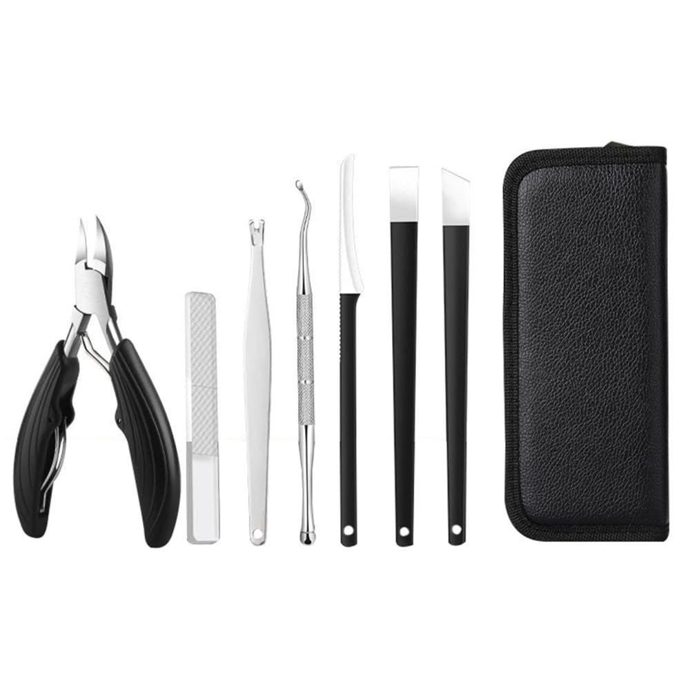 17PCS Pedicure Set kit Ingrown Toenail Trimmer Nail Clippers Cuticle Cutter Pedicure Plier Pedicure Tool,6pcs Set (8pcs Set)