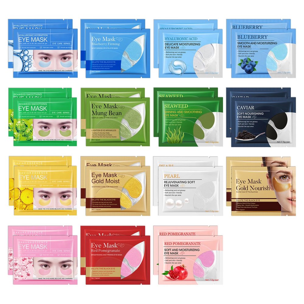 30 Pairs Under Eye Patches for Dark Circles,Moisturizing Under Eye Masks Skincare,Highly Hydrating Eyepatches for Women and Men,Refreshing Eyemasks Travel Eye Pads