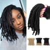 Beauday 12 inch 40 Stands Interlocking Loc Extensions Human Hair, 0.6cm Width 100% Human Hair Dreadlock Extensions, Soft Human Hair Dreads Extensions, Natural Black (12 inch 40 Strands, 1B 0.6cm) view 1