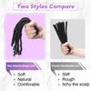 Beauday 12 inch 40 Stands Interlocking Loc Extensions Human Hair, 0.6cm Width 100% Human Hair Dreadlock Extensions, Soft Human Hair Dreads Extensions, Natural Black (12 inch 40 Strands, 1B 0.6cm) view 2