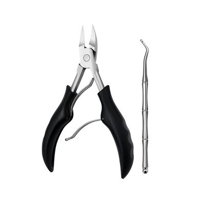17PCS Pedicure Set kit Ingrown Toenail Trimmer Nail Clippers Cuticle Cutter Pedicure Plier Pedicure Tool,6pcs Set (2pcs Set Black)