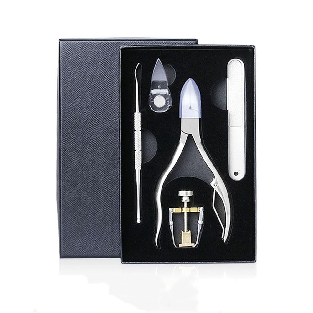 17PCS Pedicure Set kit Ingrown Toenail Trimmer Nail Clippers Cuticle Cutter Pedicure Plier Pedicure Tool,6pcs Set (5pcs Set B)