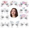 10 Sets Festival Face Jewels Face Gems Colorful Mermaid Faces Gems Stick On Rave Body Stickers Crystal Jewel Eyes Gemstones Self- Adhesive Glitter Jewel Sticker for Ladies Makeup view 1