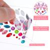 10 Sets Festival Face Jewels Face Gems Colorful Mermaid Faces Gems Stick On Rave Body Stickers Crystal Jewel Eyes Gemstones Self- Adhesive Glitter Jewel Sticker for Ladies Makeup view 3