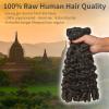 ASHINE Burmese Curly Bundles Human Hair Unprocessed Raw Burmese Curly Water Wave Human Hair Single Bundle 22 inch Natural Black view 2