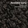 ASHINE Burmese Curly Bundles Human Hair Unprocessed Raw Burmese Curly Water Wave Human Hair Single Bundle 22 inch Natural Black view 4